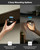 Aokpsrt Rechargeable Puck Lights with Remote Control, 1500mAh Battery Operated Tap Lights, Dimmer & Timer Under Cabinet, Wireless LED Stick-On for Closet, Bedroom, Kitchen - Black 3Pcs