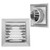 PATIKIL 4 Inch Dryer Vent Cover, Stainless Steel Exterior Wall Outlet Vent Grille, Louvered with Moving Flap, for HVAC Kitchen Bathroom Ventilation
