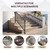 Kojem 4-5 Step Hand Rail, Adjustable for 4-5 Steps Outdoor Stair Railing,