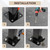 Kojem 4-5 Step Hand Rail, Adjustable for 4-5 Steps Outdoor Stair Railing,