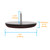 3/4“ Nail on Furniture Sliders (24 Pack) - Furnigear Heavy Duty PTFE (Teflon) Chair Leg Slider Glide Wooden Furniture Movers Move Your Furniture Easily & Safety - Best Floor Protector Brown