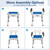 Shower Chair for Inside Shower 500lbs - Bariatric Shower Seat with Arms & Back, 6 Height Adjustment & Reinforced Crossbars for Elderly/Disabled Adults, Blue
