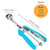 Cookie Scoop, Extra Small Cookie Scoop for Baking, 1 tsp / 5 ml Cookie Scooper, 18/8 Stainless Steel Cookie Scooper for Baking, Cookie Dough Scoop with Non-slip Grip (Mint)
