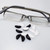 Eyeglasses Nose Pads, 5 Pairs Soft Silicone Self Adhesive Nose Pads,Anti Slip Air Cushion Stick on Nose Piece for Glasses Eyeglasses（Black）