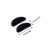 Eyeglasses Nose Pads, 5 Pairs Soft Silicone Self Adhesive Nose Pads,Anti Slip Air Cushion Stick on Nose Piece for Glasses Eyeglasses（Black）