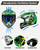 OUMURS Youth Dirt Bike Helmet DOT Approved, Kids Full Face Motocross Helmet