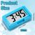 Frienda 3 Pieces Mini Small Digital Clock Stick On,White,Black,Blue