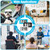 Frienda 3 Pieces Mini Small Digital Clock Stick On,White,Black,Blue