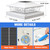 VOLISUN Solar Post Cap Light 4Pack White: RGB Color Changing - Fence Post Lights Solar Outdoor Waterproof for 4x4 x5 x6 WoodenVinyl Post