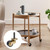 Semetall Solid Brass Swivel Caster with Rubber Wheels Set of 4