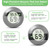 WWHAKO 4-Pack Mini Hygrometer Thermometer Indoor Round Humidity Meter