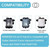 R0586300 Large VITON Collar O-Rings Good Seal, No Leaks Replacement for The Zodiac Nature 2 Fusion, Inground, Vision Aboveground, Fusion Soft, Vision Pro Above Ground