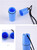 Waterproof Storage Bottle Container with Lanyard – Floating Dry Box for Kayak, Canoe, Boat, Diving, Snorkeling – Watertight Plastic Case with Hook, Rope, O-Ring Seal for Outdoor Camping (Blue)