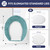 BAAHRNOM Soft Microfiber Toilet Seat Cover 17.5" x 15" Machine Washable