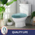 BAAHRNOM Soft Microfiber Toilet Seat Cover 17.5" x 15" Machine Washable