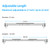 Qualward Undermount Sink Supports Brackets,Adjustable Undermount Sink Support, Stainless Steel Installation Kit for Undermount Kitchen Sink (21-32 inches)