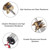 5PCS Mini N20 Gear Motor DC 3V-6V Mini Micro N20 Gear Motors Slow Speed Full Metal Motor for Car DIY for Robot (3V-6V)