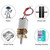 5PCS Mini N20 Gear Motor DC 3V-6V Mini Micro N20 Gear Motors Slow Speed Full Metal Motor for Car DIY for Robot (3V-6V)