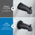 Enhon Metal Tub Spout Cover Ring with Foam Gasket, Matte Black