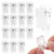 15Pcs Self Adhesive Clips, Tapestry Wall Hanging Clips Wall Clips for Hanger Poster Clips Shower Curtain Clips Double-Sided Adhesive Spring Clips for Blanket Poster Clothing Wall Flag (Clear)
