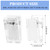 15Pcs Self Adhesive Clips, Tapestry Wall Hanging Clips Wall Clips for Hanger Poster Clips Shower Curtain Clips Double-Sided Adhesive Spring Clips for Blanket Poster Clothing Wall Flag (Clear)