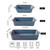 HVH 9x13 Baking Dish Set, Large Casserole Dishes for Oven, Ceramic Bakeware Set of 3, Rectangular Lasagne Pan Deep for Baking (Wabi sabi)