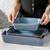 HVH 9x13 Baking Dish Set, Large Casserole Dishes for Oven, Ceramic Bakeware Set of 3, Rectangular Lasagne Pan Deep for Baking (Wabi sabi)