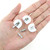 Bxian 35PCS 21x20x10mm White Shelf Support Bracket Threaded Cam Lock Shelf Support Bracket Closet Furniture Stud Pin with Screw for Cabinet Closet Wardrobe Desk