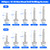 450PCS Self Tapping Screws for Metal, 410 Stainless Steel Self Drilling Screws #8#10 Hex Head Sheet Metal Screws Assortment Kits, Length 1/2"" to 1-1/4'' (Silver)