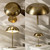 Portable LED Mushroom Table Lamp, Cordless Gold Table Lamp with 3 Color Stepless Dimming, Touch Control, Adjustable Height, Touch Lamp for Nightstand, Bedroom, Coffee Table, Bar, Restaurant (Golden)