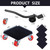 Furniture Dolly Sliders, Furniture Movers with 360° Rotation Wheels, Furniture Lifter Tool Set, Upgraded Carbon Steel Panel Dolly, Suitable for Moving Heavy Furniture, Appliances, Cabinet, Fridge