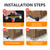 Furniture Dolly Sliders, Furniture Movers with 360° Rotation Wheels, Furniture Lifter Tool Set, Upgraded Carbon Steel Panel Dolly, Suitable for Moving Heavy Furniture, Appliances, Cabinet, Fridge
