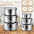 Skybooly 6 Pcs Stainless Steel Bento Box Bulk, 6 Sizes