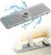 Kitlers Silicone Edge Protectors - Multifunction Sink Accessories, Splash Guard & Draining Mat for Kitchen, Bathroom Sink, Steel, Granite, Quartz Countertops(Transparent)