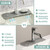 Kitlers Silicone Edge Protectors - Multifunction Sink Accessories, Splash Guard & Draining Mat for Kitchen, Bathroom Sink, Steel, Granite, Quartz Countertops(Transparent)