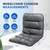 JFMkaer Wheelchair Cushion for Elderly, 17''x17'' Wheelchair Seat Cushion for Pressure Relief, Anti-Slip Seat and Back Support for Seniors Adults, Wheelchair Accessories for Seniors