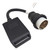 Parkworld 65023 RV Shore Power Twist Lock 50A to 20A, 220v to 110v Adapter Cord NEMA SS2-50P to (4) 5-20R T-Blade Household 5-15R Four Outlets Female with Two of 20amp Circuit Breaker