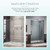 Sliding Shower Door Bottom Guide 1/2" x 3" for Shower Doors Up to 1/2" Wide