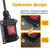 weideer Extension Cord with Switch On/Off,IP67 Waterproof Inline Cord Switch with 4FT 18AWG Cable Piggyback Plug(3-Pronged),Red LED AC/DC 20A-125V 16A-250V Power Switch