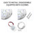 6 Pcs Marine Boat LED Cabin Deck Courtesy Light Stern Transom Lights 12V DC for Boating Kayak, Dinghy, Sailboat, Pontoons, Navigation Vessels, Freighters, Hovercrafts, Hunting, Fishing(White/Blue)