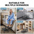 2 Step Stool with Handle for Elderly - Bed Steps for High Beds with Adjustable Handrail &Non-Slip Platform, Holds up to 450 lbs