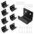 Rierdge Black Tile Wall Mount Bracket, 8 Pcs, Inner Width 25mm