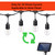abulber DC 3V Solar String Light Bulbs, Low Voltage Warm White, 16 Pack