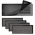 4 PCS Magnetic Vent Covers-4x10 Magnetic Air Vent Covers with Mesh Screen for Floor/Wall/Ceiling Registers-Easy to Install, Secure Fit, Durable Design-Black