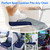 CushZone XXL Memory Foam Seat Cushion for Office & Car, Blue