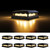 Brightever Solar Post Cap Lights 8-Pack for 4x4 4.5x4.5 5x5 Post, Black