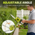 SEESE Cordless 2-In-1 Grass Shear & Shrub Trimmer, Handheld Electric Hedge Trimmer, 2*21V Batteries,Lightweight for Lawn Hedge Garden Yard Maintenance