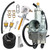 KLF250 KLF220 Carburetor Fits for Kawasaki Bayou 250 KLF250A 2003-2011 for Kawasaki Bayou 220 KLF220A 1988-2002 ATV with Air Filter & Fuel Gas Petcock Valve