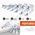 Tanstic 30Pcs 3/8 Inch EMT Pipe Strap Zinc Plated Steel One Hole Strap Conduit Clamp Rigid Pipe Strap for Pipe Fixing