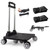 Backpack Trolley with 5 Swivel Wheels, Large Base Folding Luggage Cart